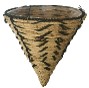 14" Wicker Rd Hanging Cone With Stand & Hanger #18
