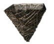 14” Square Twig And Stand Cone W/ Blk Plastic Liner, Stand & Hanger #M11